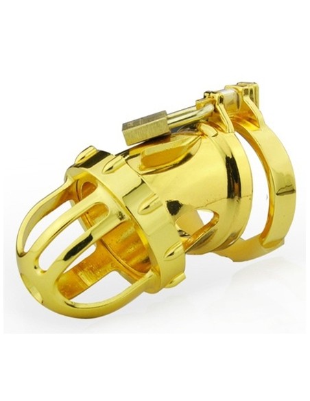 Cage de chasteté avec tige d'urètre Kinger 7 x 3.4cm - Tige 4.5cm