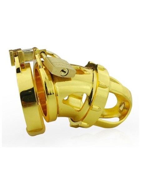 Cage de chasteté avec tige d'urètre Kinger 7 x 3.4cm - Tige 4.5cm