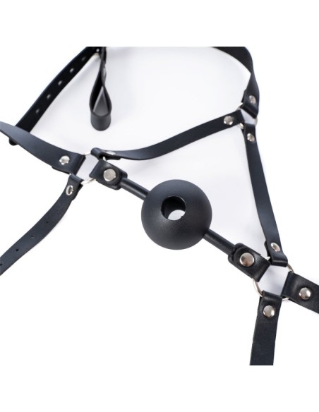 Bâillon-Boule percé Enjoy Wax 49mm Noir