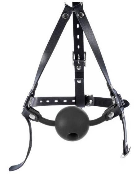 Bâillon-Boule percé Enjoy Wax 49mm Noir