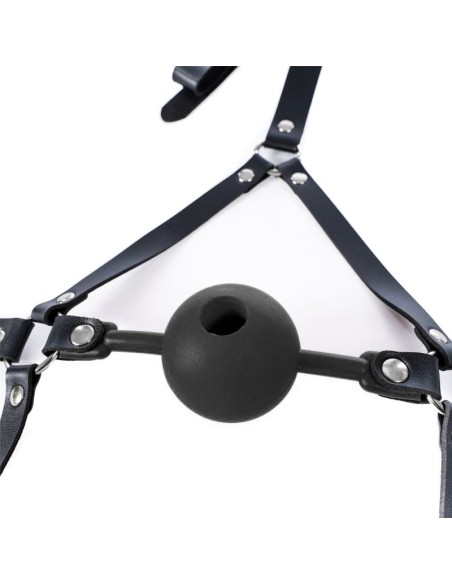 Bâillon-Boule percé Enjoy Wax 49mm Noir