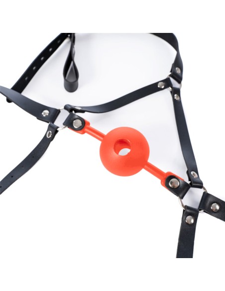 Bâillon-Boule percé Enjoy Wax 49mm Rouge