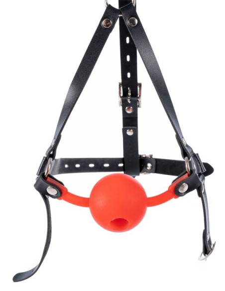 Bâillon-Boule percé Enjoy Wax 49mm Rouge