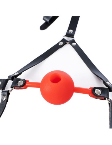 Bâillon-Boule percé Enjoy Wax 49mm Rouge