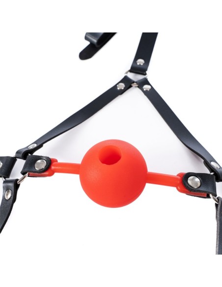 Bâillon-Boule percé Enjoy Wax 49mm Rouge