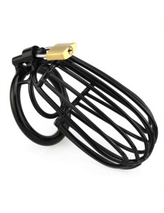 Cage de chasteté SAMOURAI 11 x 5.5 cm Noire