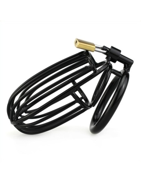 Cage de chasteté SAMOURAI 11 x 5.5 cm Noire