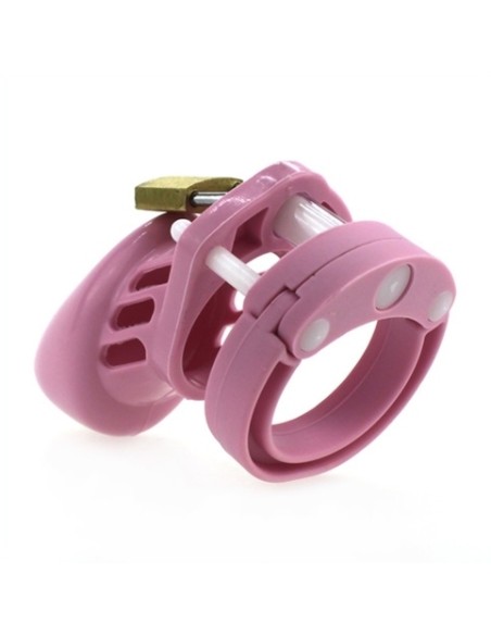 Cage de chasteté en silicone 7 x 3.3 cm Rose Cage de chasteté en silicone 7 x 3.3 cm Rose