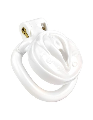 Cage de Chasteté Sissy Kiss 3.5 x 3.8cm Blanc