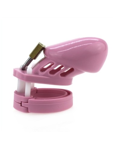 Cage de chasteté en silicone 7 x 3.3 cm Rose