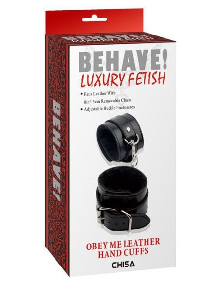 Menottes Noires avec Fourrure Menottes Noires avec Fourrure
