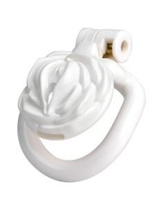 Cage de Chasteté Sissy Rose 3.5 x 3.5cm Blanche