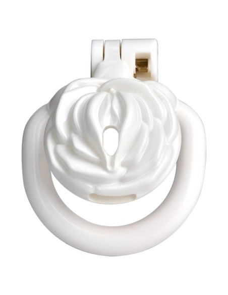 Cage de Chasteté Sissy Rose 3.5 x 3.5cm Blanche Cage de Chasteté Sissy Rose 3.5 x 3.5cm Blanche
