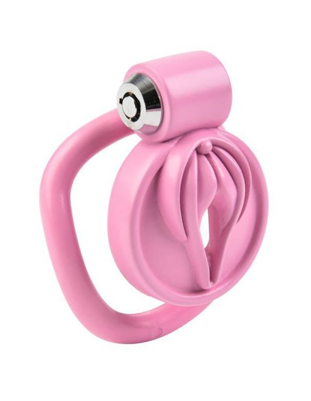 Cage de Chasteté Sissy Clit 2.5 x 3.8cm Rose - Cages de Chasteté - 2