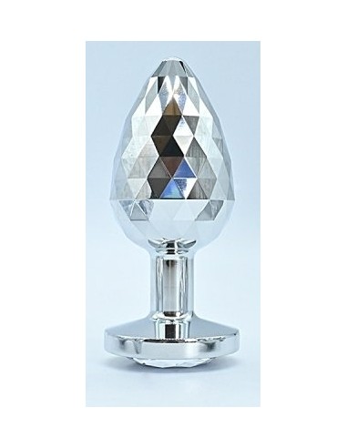 Plug Bijou IKONIK DIAMOND L 8 x 4 cm Argent