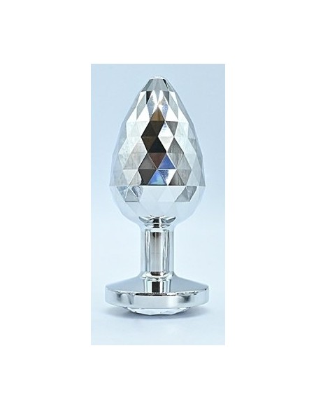 Plug Bijou IKONIK DIAMOND L 8 x 4 cm Argent