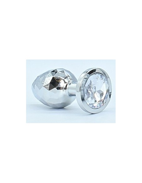 Plug Bijou IKONIK DIAMOND L 8 x 4 cm Argent