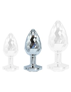 Plug Ikonik Diamond M 7 x 3.3cm Argent