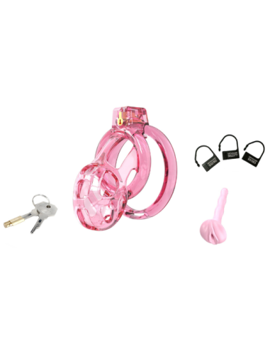 Cage de Chasteté Lock Cobra L 8.5 x 4cm Rose