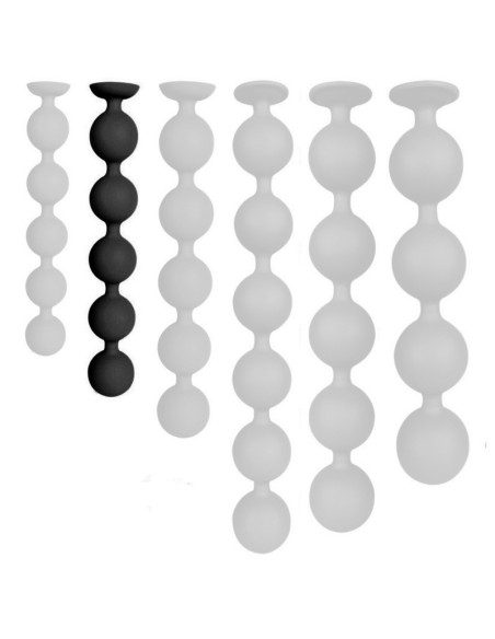 Boules Bulby Butt M 30 x 4.7 cm Noires Boules Bulby Butt M 30 x 4.7 cm Noires