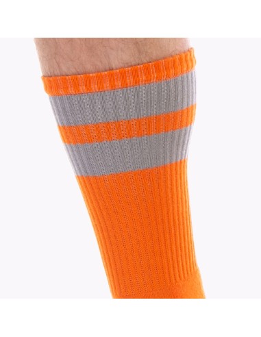 Chaussettes Gym Socks Orange-Gris - CHAUSSETTES - 2