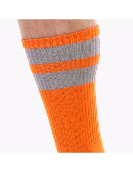 Chaussettes Gym Socks Orange-Gris - CHAUSSETTES - 2