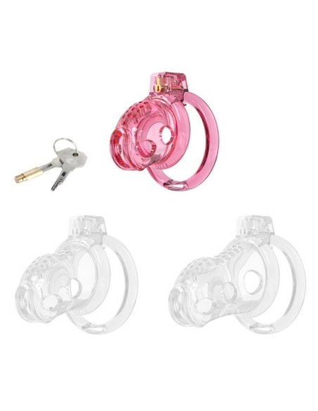 Cage de Chasteté Lock Hole S 6 x 3.6cm Rose