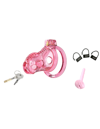 Cage de Chasteté Lock Hole S 6 x 3.6cm Rose