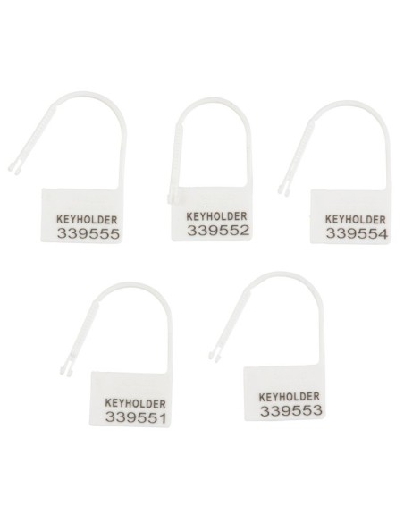 Lot de 5 Cadenas Lock Numérotés Blanc