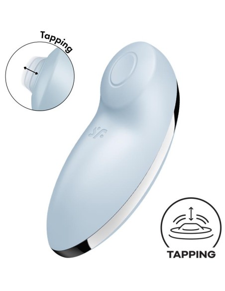 Stimulateur de Clitoris Tap & Climax 2 Bleu Clair