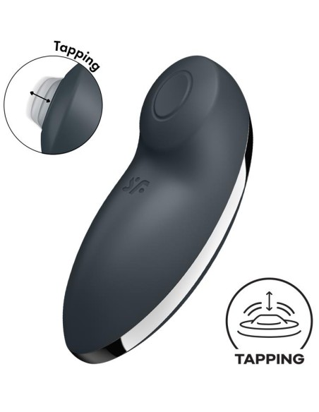 Stimulateur de Clitoris Tap & Climax 2 Gris Anthracite