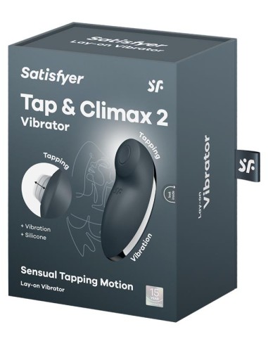Stimulateur de Clitoris Tap & Climax 2 Gris Anthracite