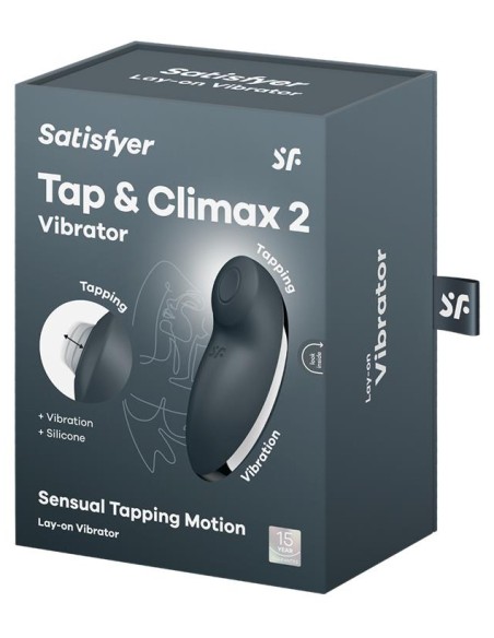 Stimulateur de Clitoris Tap & Climax 2 Gris Anthracite