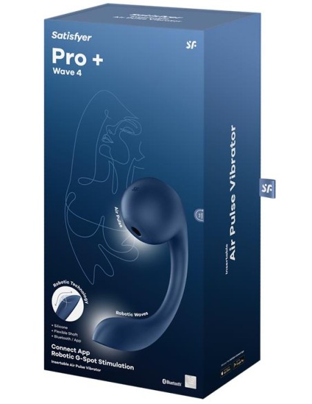 Double Stimulateur Connecté Pro+ Wave 4 15 x 3.5cm