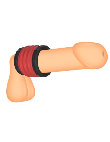 Ballstretcher Soqlo 35 mm - Hauteur 5 cm Rouge-Noir