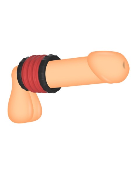 Ballstretcher Soqlo 35 mm - Hauteur 5 cm Rouge-Noir Ballstretcher Soqlo 35 mm - Hauteur 5 cm Rouge-Noir