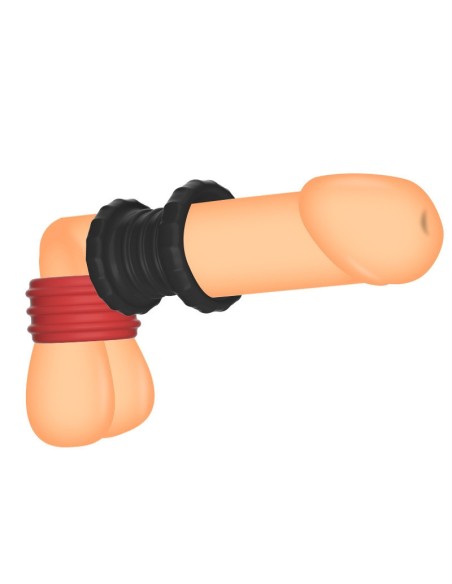Ballstretcher Soqlo 35 mm - Hauteur 5 cm Rouge-Noir Ballstretcher Soqlo 35 mm - Hauteur 5 cm Rouge-Noir