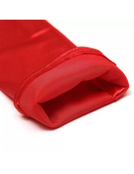 Mitaines Longues Satin Gloves Rouges Mitaines Longues Satin Gloves Rouges