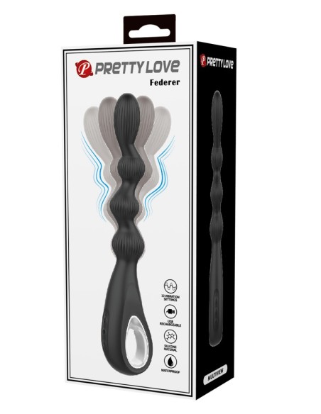Boules Anales Vibrantes FEDERER 13.5 x 2.7cm Boules Anales Vibrantes FEDERER 13.5 x 2.7cm