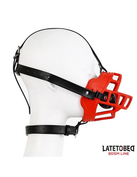 Muselière avec Bâillon-Boule Muzzgag Rouge