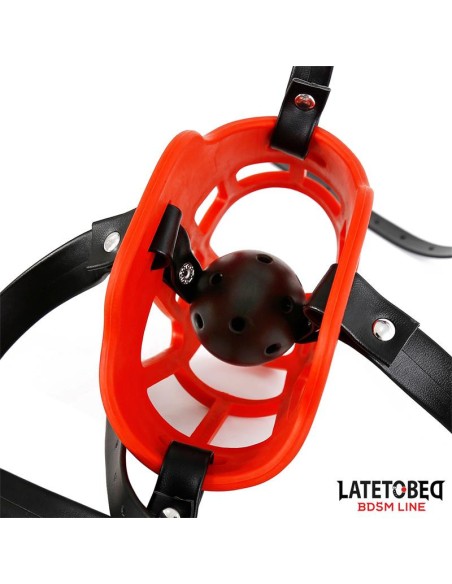 Muselière avec Bâillon-Boule Muzzgag Rouge