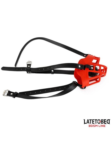 Muselière avec Bâillon-Boule Muzzgag Rouge