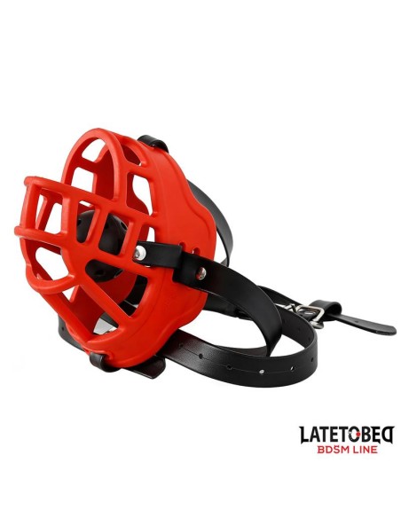 Muselière avec Bâillon-Boule Muzzgag Rouge