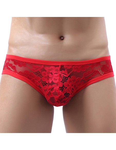 Slip en dentelle Floom Rouge