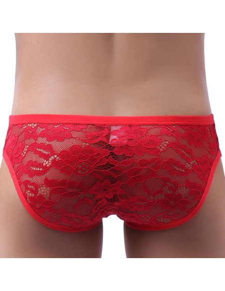 Slip en dentelle Floom Rouge