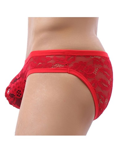 Slip en dentelle Floom Rouge
