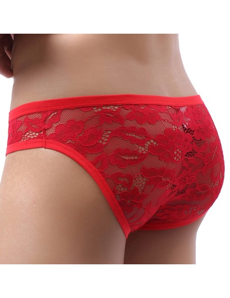Slip en dentelle Floom Rouge
