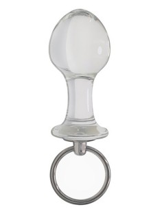 Plug en verre Roundy Glass M 9 x 4.5cm