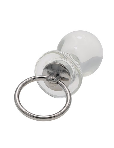 Plug en verre Roundy Glass M 9 x 4.5cm