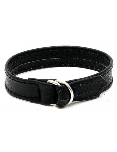 Cockring en cuir Line 11mm Noir
